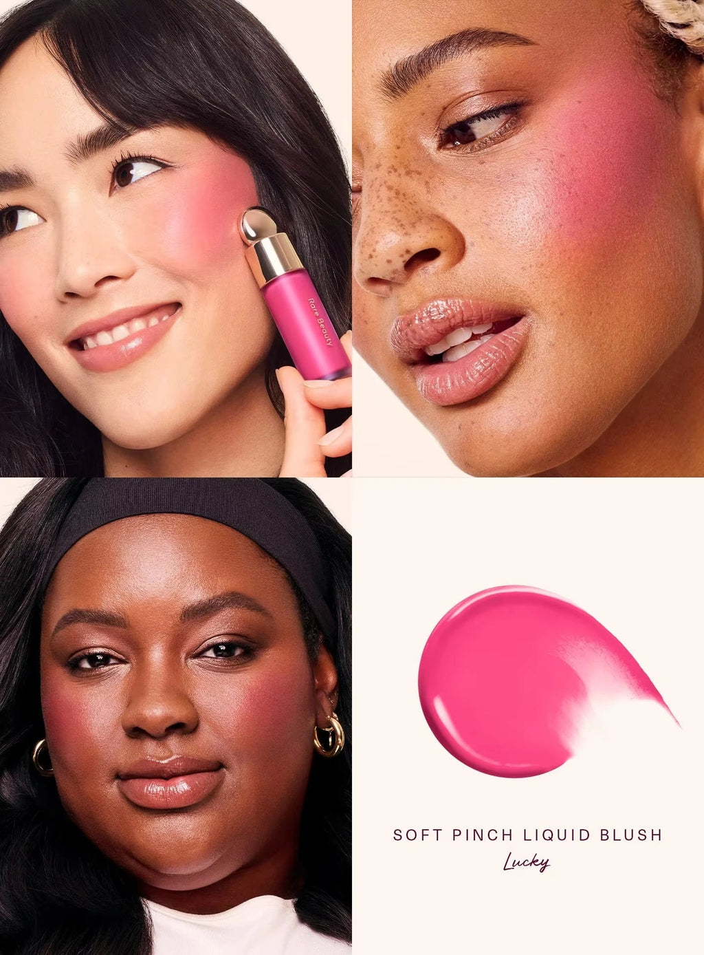 Rare Beauty Soft Pinch Liquid Blush Silky and Glides On Smoothly Long Lasting Plump Makeup Hope Love Virtue Happy Wonder Worth - Tara's Tiny Treasures