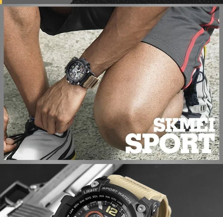 SKMEI 1283 Digital Quartz Watch for Men Waterproof Sport Electronic Countdown Man Wristwatches Military Alarm Clock Reloj Hombre - Tara's Tiny Treasures