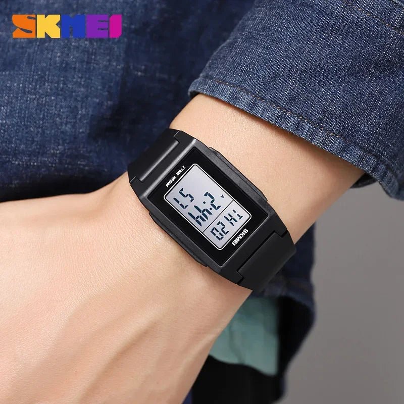 SKMEI 2321 Luxury Military Digital Watch for Men Sports Waterproof Electronic Mens Wristwatches Chrono Alarm 1988 Reloj Hombre - Tara's Tiny Treasures