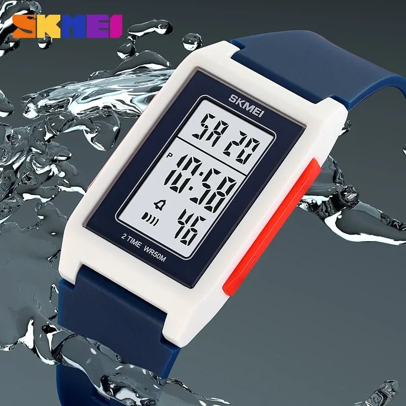 SKMEI 2321 Luxury Military Digital Watch for Men Sports Waterproof Electronic Mens Wristwatches Chrono Alarm 1988 Reloj Hombre - Tara's Tiny Treasures