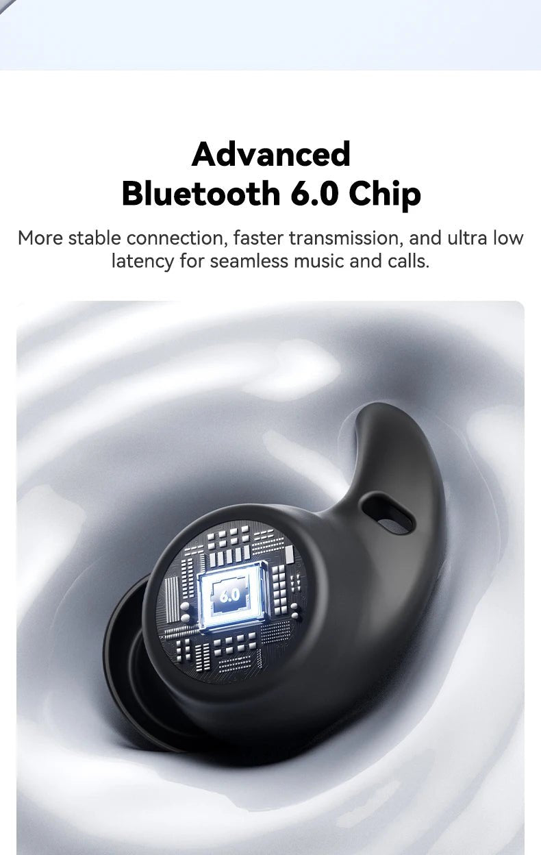 Sleeping Earphones HTC NE76 AI Translation Earbuds Wireless Bluetooth Noise Reduction HIFI Music Stereo Sound Headphones - Tara's Tiny Treasures