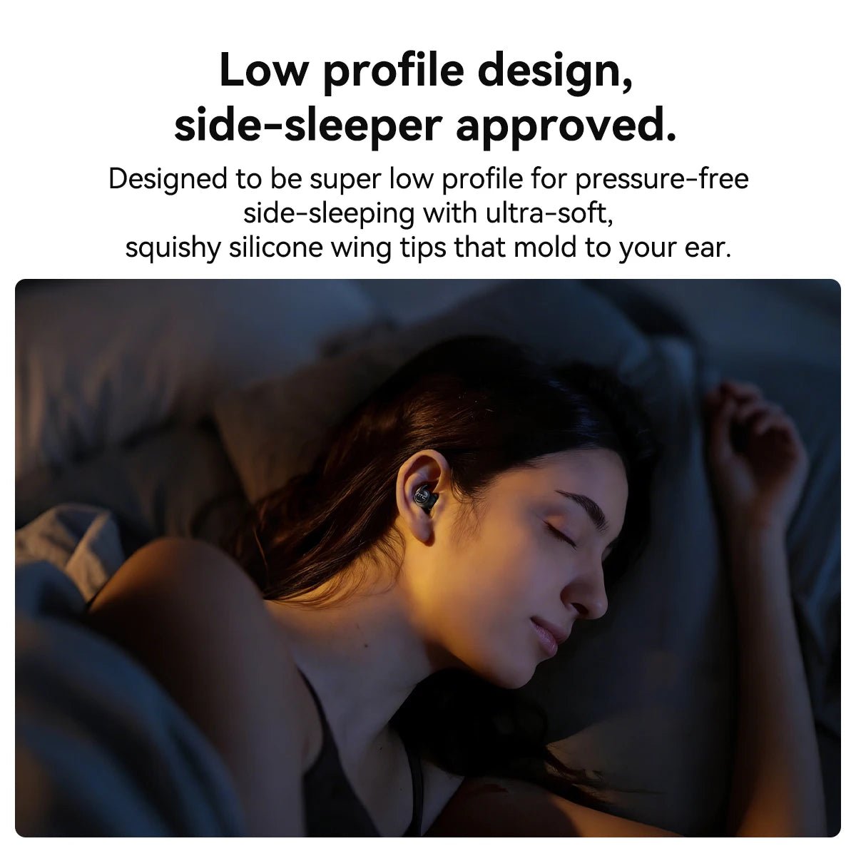 Sleeping Earphones HTC NE76 AI Translation Earbuds Wireless Bluetooth Noise Reduction HIFI Music Stereo Sound Headphones - Tara's Tiny Treasures