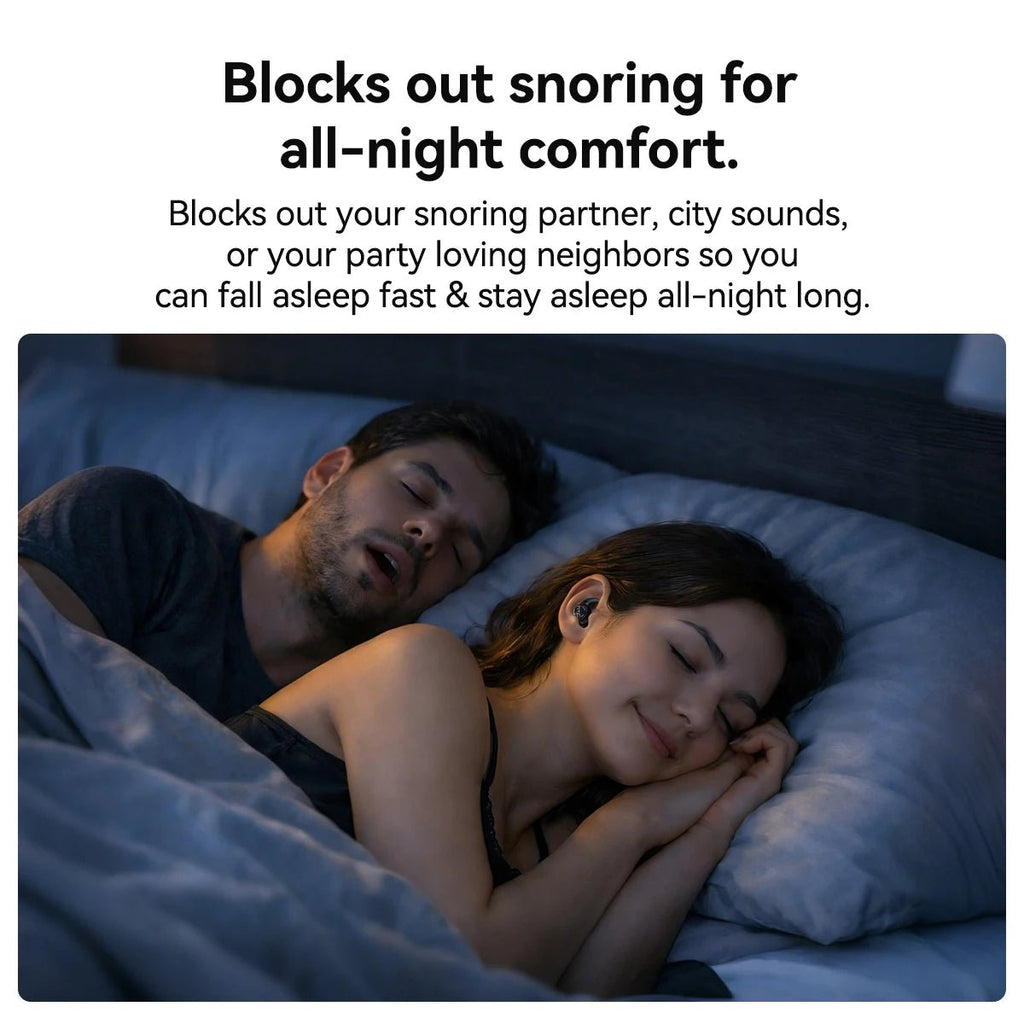 Sleeping Earphones HTC NE76 AI Translation Earbuds Wireless Bluetooth Noise Reduction HIFI Music Stereo Sound Headphones - Tara's Tiny Treasures
