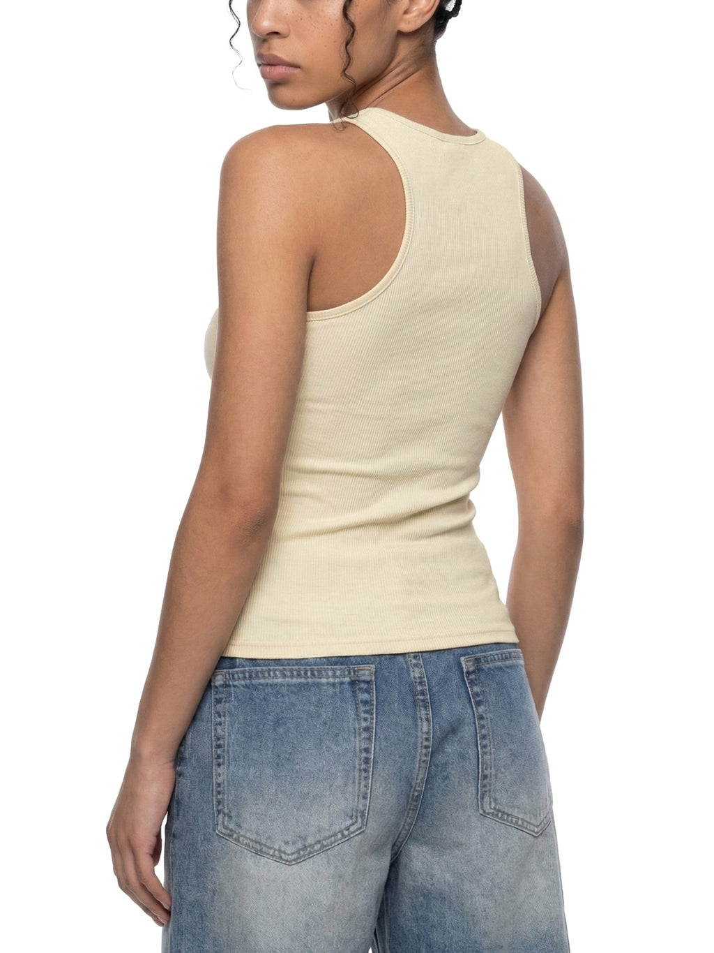 Slim Fit Ribbed Racerback Tank Top - Tara's Tiny Treasures