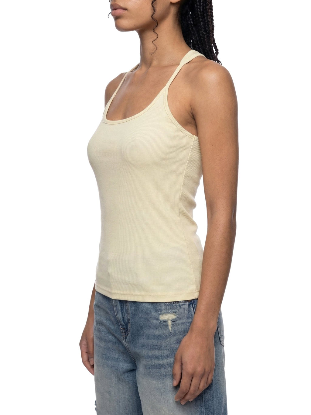 Slim Fit Ribbed Racerback Tank Top - Tara's Tiny Treasures