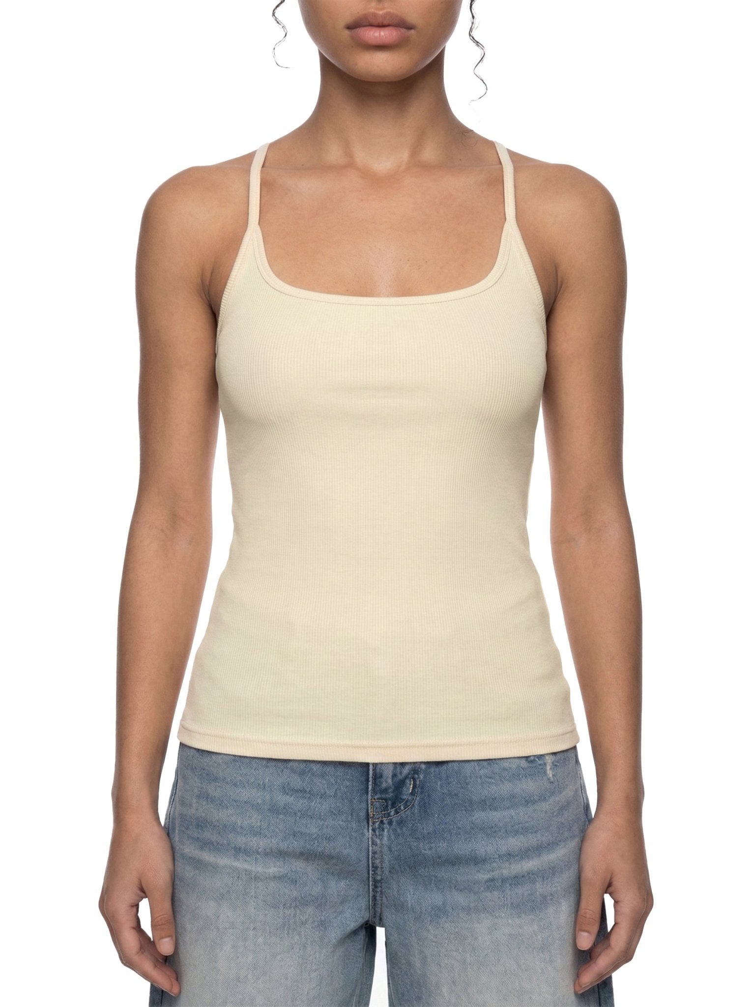 Slim Fit Ribbed Racerback Tank Top - Tara's Tiny Treasures