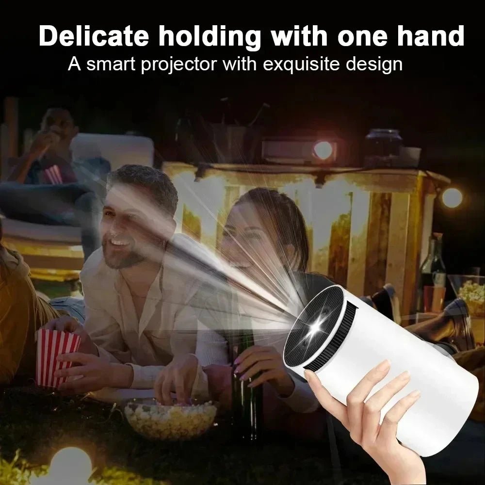 Smart Home Projector 1080P HDR10 4K Supported Portable Mini Projector WiFi Bluetooth Screen Mirroring Theater Beamer TV Stick - Tara's Tiny Treasures