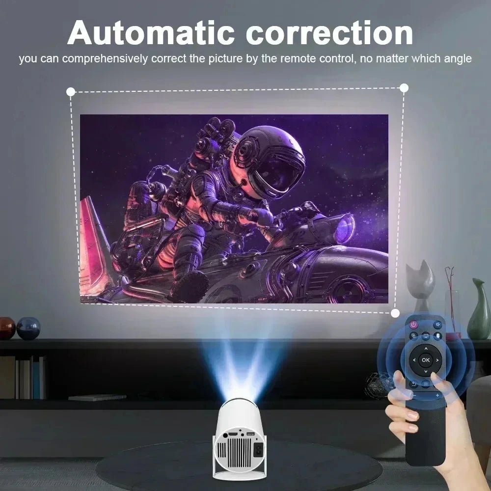 Smart Home Projector 1080P HDR10 4K Supported Portable Mini Projector WiFi Bluetooth Screen Mirroring Theater Beamer TV Stick - Tara's Tiny Treasures