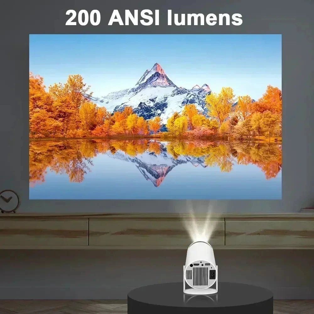 Smart Home Projector 1080P HDR10 4K Supported Portable Mini Projector WiFi Bluetooth Screen Mirroring Theater Beamer TV Stick - Tara's Tiny Treasures