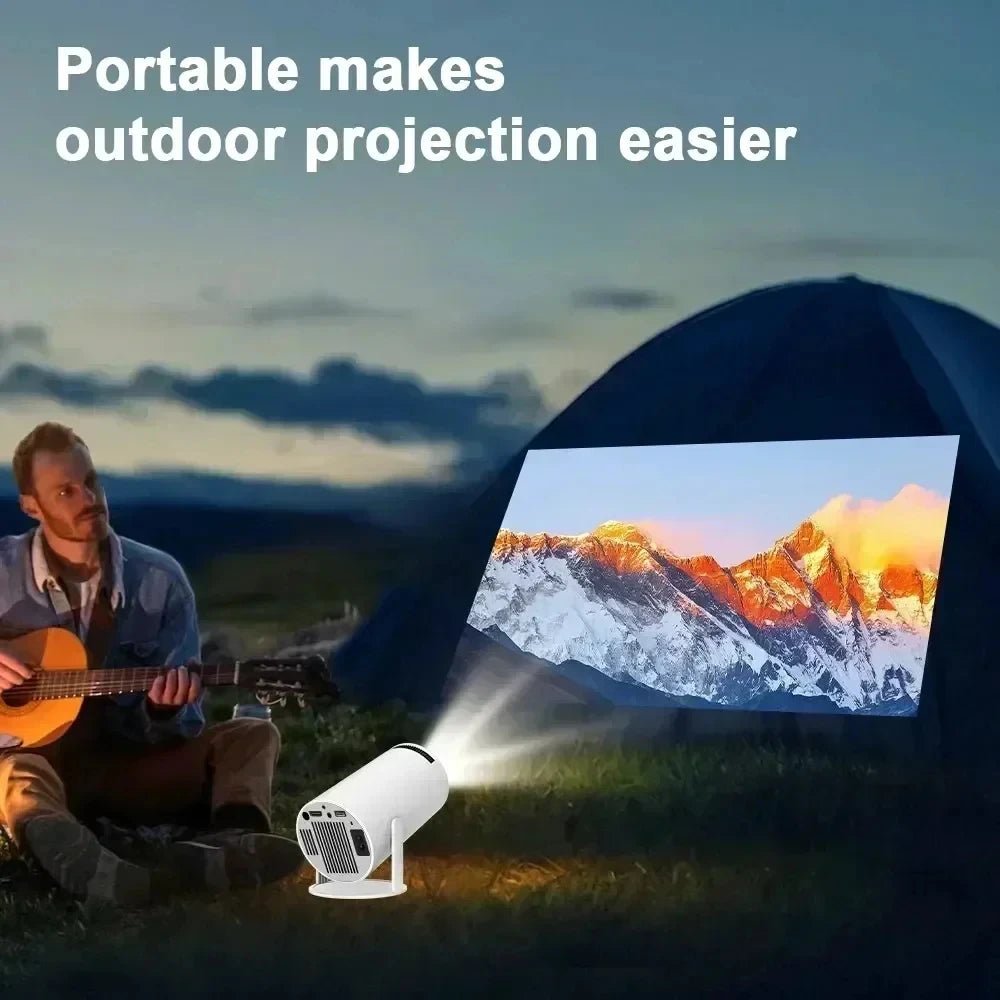 Smart Home Projector 1080P HDR10 4K Supported Portable Mini Projector WiFi Bluetooth Screen Mirroring Theater Beamer TV Stick - Tara's Tiny Treasures
