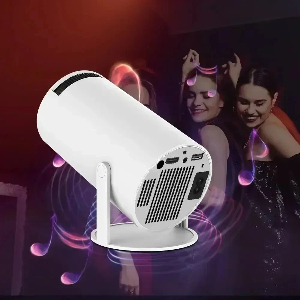 Smart Home Projector 1080P HDR10 4K Supported Portable Mini Projector WiFi Bluetooth Screen Mirroring Theater Beamer TV Stick - Tara's Tiny Treasures