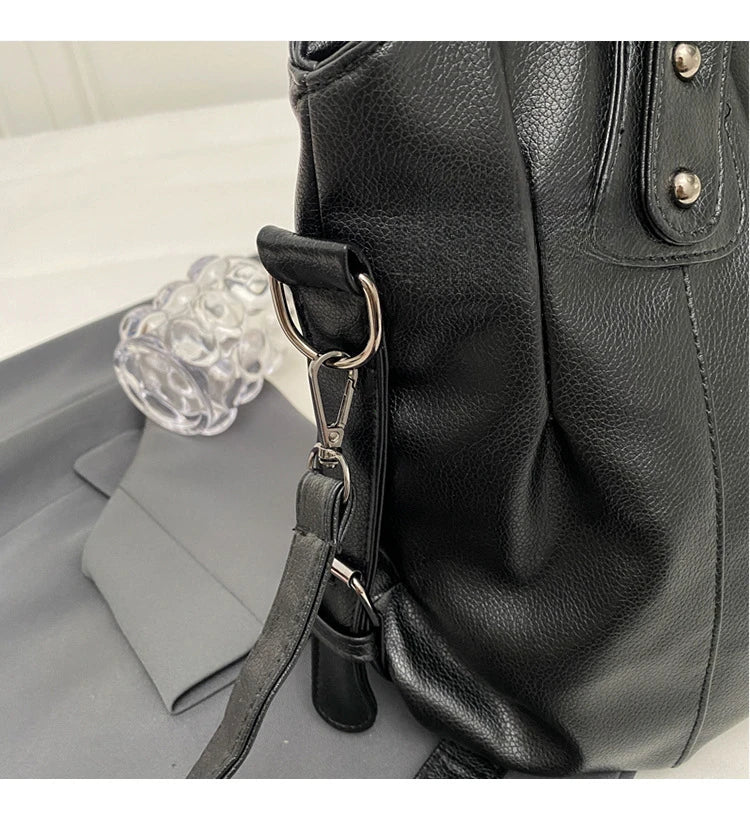 Soft Interior Compartment Shoulder Bags 2026 High Quality Contrasting Colors Bags for Women Fashion Zipper Pu Women's Handbags - Tara's Tiny Treasures