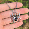 Special Wind Cross Skeleton Spider Set Necklace, Y2K Personalized Trendy Cool Girl Necklace Set, Halloween Gift - Tara's Tiny Treasures