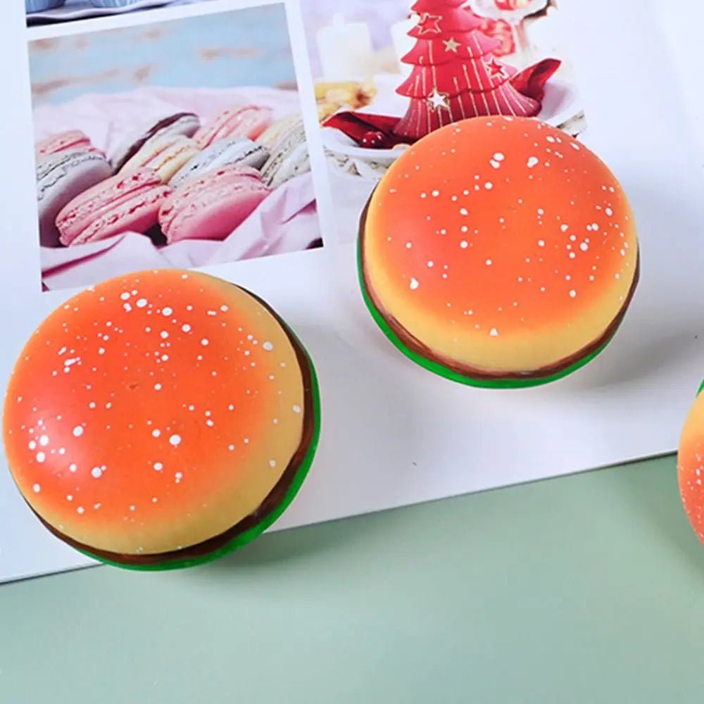 Squishy Hamburger Stress Ball Autism Sensory Toy Stress & Anxiety Relief Toys Pinch Decompression Toy for Adult - Tara's Tiny Treasures