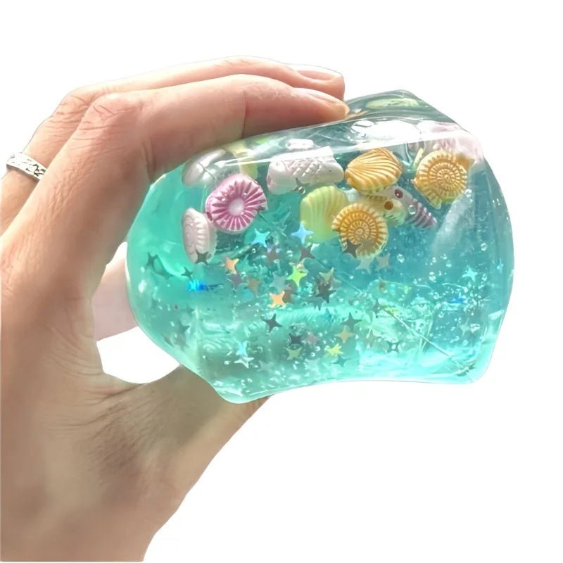 Squishy Maltose Cubes Fidget Toy Super Soft Transparent Star Squeeze Toy Ocean Sensory Anti-stress Toy for Friend Christmas Gift - Tara's Tiny Treasures