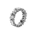 Stainless Steel Ring for Women Inlaid Zircon Rings Waterproof Romantic Fashion Jewelry - Tara's Tiny Treasures