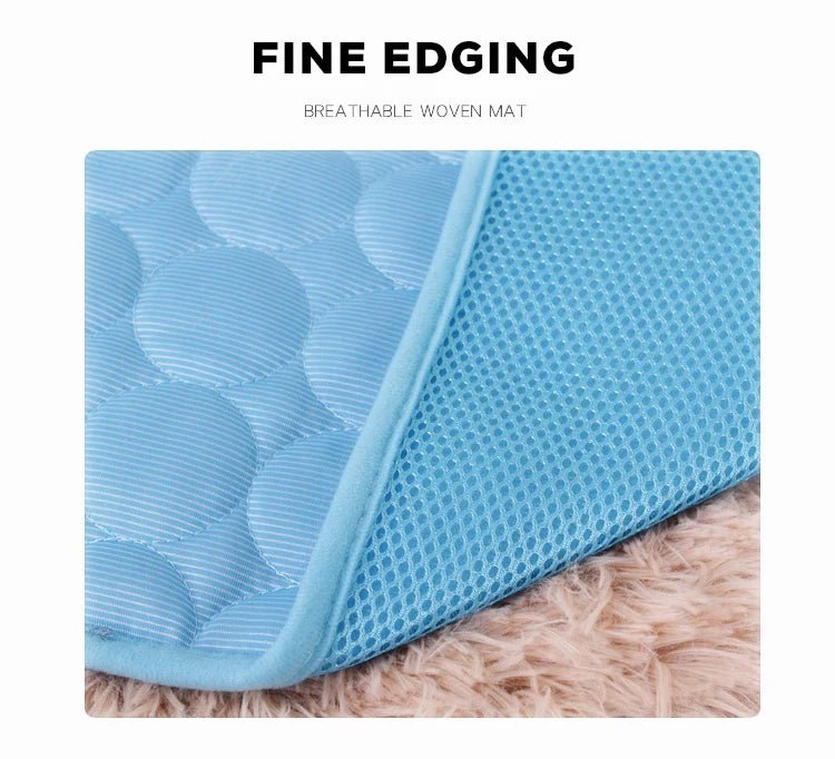 Summer Pet Cooling Mat Dog Cat Self Cooling Mat Ice Silk Breathable Pet Crate Pad Portable Washable Pet Ice Pad Bed Mat Blanket - Tara's Tiny Treasures