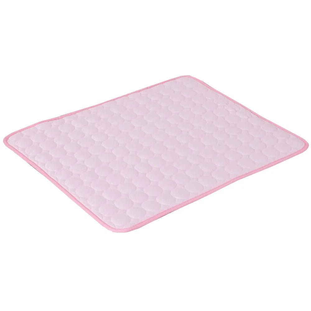 Summer Pet Cooling Mat Dog Cat Self Cooling Mat Ice Silk Breathable Pet Crate Pad Portable Washable Pet Ice Pad Bed Mat Blanket - Tara's Tiny Treasures