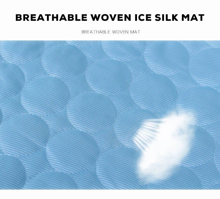 Summer Pet Cooling Mat Dog Cat Self Cooling Mat Ice Silk Breathable Pet Crate Pad Portable Washable Pet Ice Pad Bed Mat Blanket - Tara's Tiny Treasures