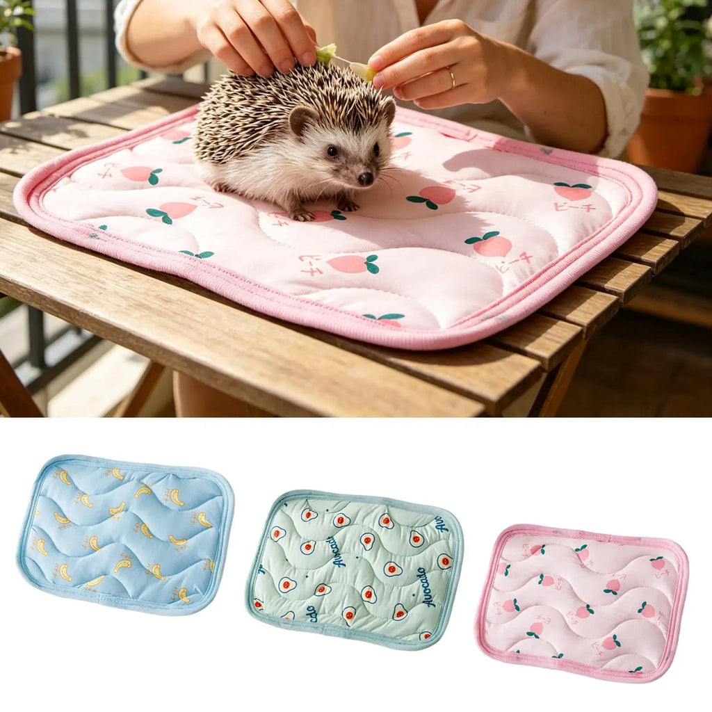 Summer Pet Cooling Mat Sleeping Bed Pet Cooling Blanket Portable Pet Cooling Mat Ice Cushion For Small Animals Pet supplies - Tara's Tiny Treasures