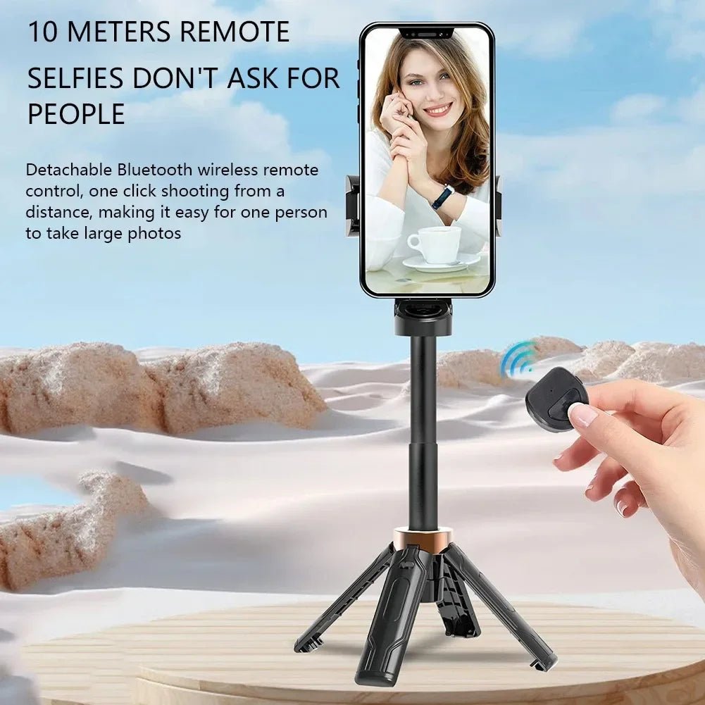 Super Mini Selfie Stick Portable Phone Holder Shooting Aid Versatile Integrated Design Bluetooth Remote For Live Broadcas - Tara's Tiny Treasures