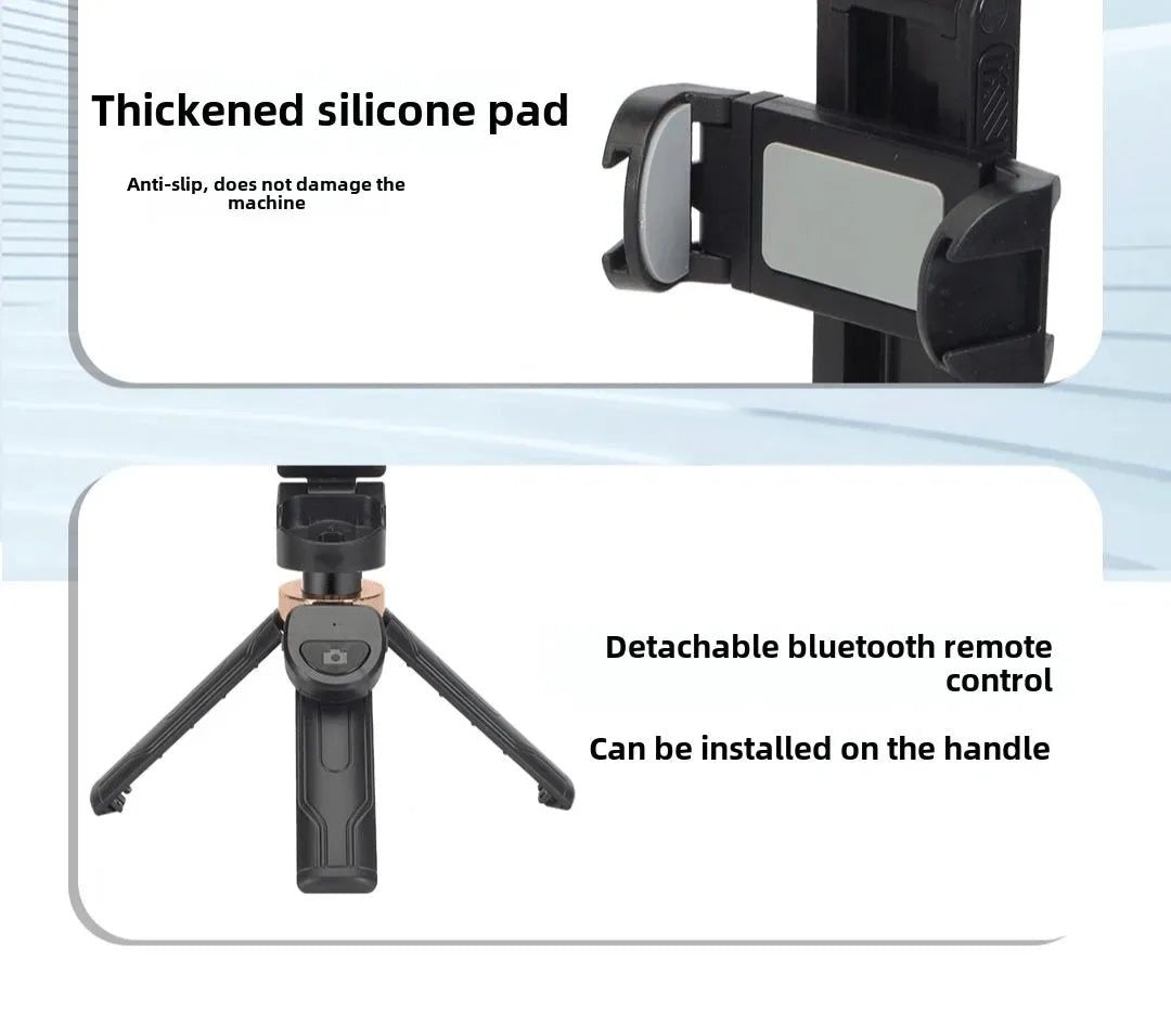 Super Mini Selfie Stick Portable Phone Holder Shooting Aid Versatile Integrated Design Bluetooth Remote For Live Broadcas - Tara's Tiny Treasures