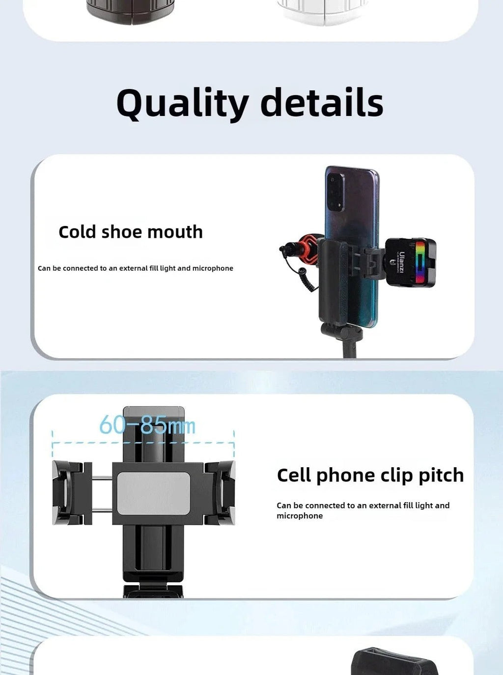 Super Mini Selfie Stick Portable Phone Holder Shooting Aid Versatile Integrated Design Bluetooth Remote For Live Broadcas - Tara's Tiny Treasures