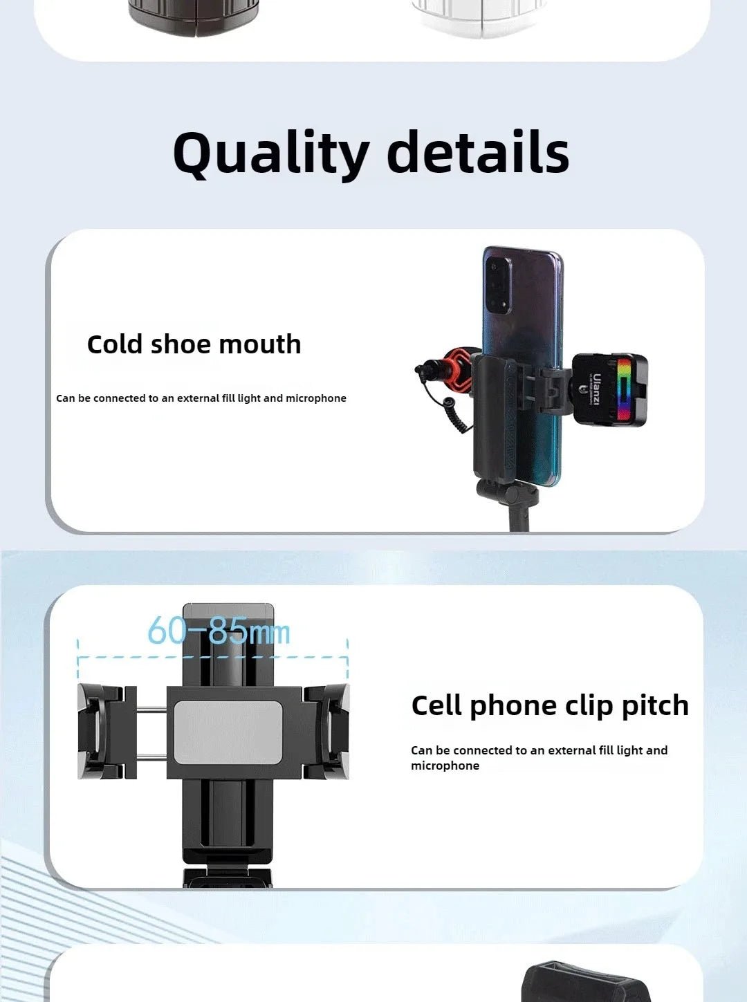 Super Mini Selfie Stick Portable Phone Holder Shooting Aid Versatile Integrated Design Bluetooth Remote For Live Broadcas - Tara's Tiny Treasures