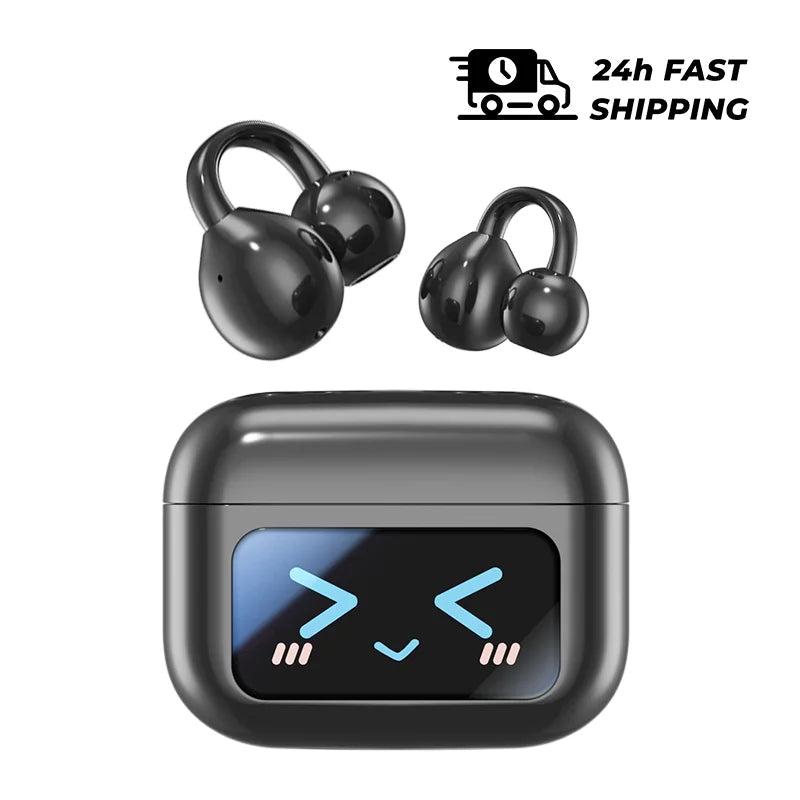 Touch Screen Bluetooth Headphones 144 Languages Real-time Translation Headphones Wireless Open Ear Clips Sports Gaming Earphone - Tara's Tiny Treasures