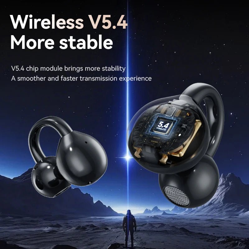 Touch Screen Bluetooth Headphones 144 Languages Real-time Translation Headphones Wireless Open Ear Clips Sports Gaming Earphone - Tara's Tiny Treasures
