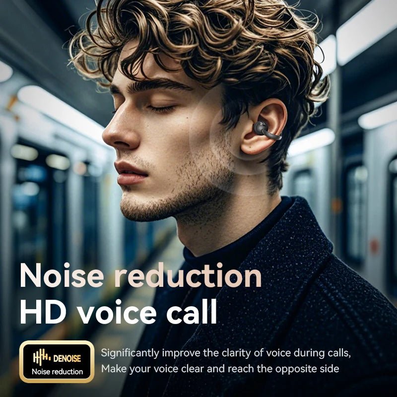 Touch Screen Bluetooth Headphones 144 Languages Real-time Translation Headphones Wireless Open Ear Clips Sports Gaming Earphone - Tara's Tiny Treasures