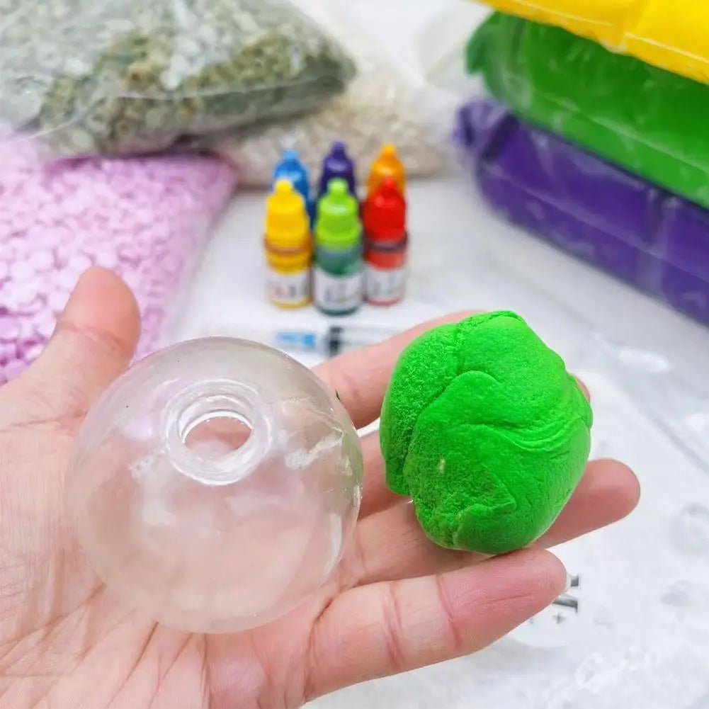 Tpr empty water polo decompression hand-made empty ball DIY toy empty leather can not be broken noisy ball filling accessories. - Tara's Tiny Treasures