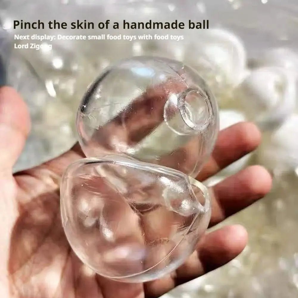 Tpr empty water polo decompression hand-made empty ball DIY toy empty leather can not be broken noisy ball filling accessories. - Tara's Tiny Treasures