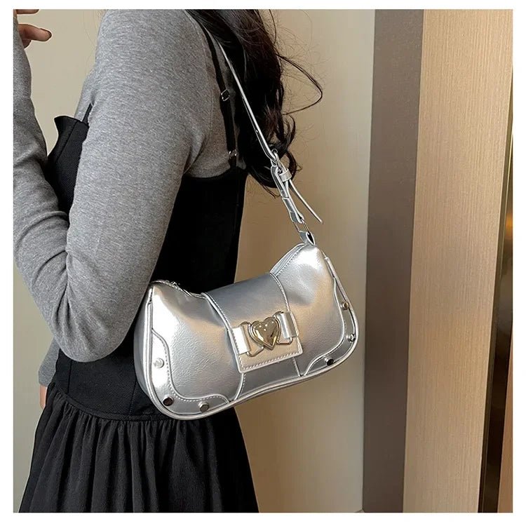 Trendy Bow Shoulder Bag Handbag Casual Underarm Bag Daily Commuting Bags PU Leather Lady Banquet Bag Business Women's Bags - Tara's Tiny Treasures