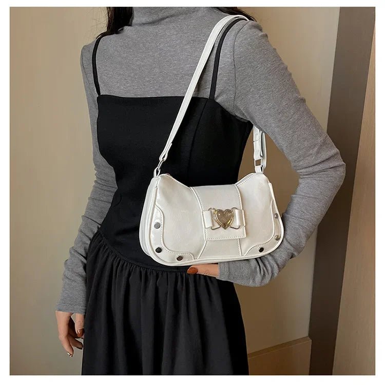 Trendy Bow Shoulder Bag Handbag Casual Underarm Bag Daily Commuting Bags PU Leather Lady Banquet Bag Business Women's Bags - Tara's Tiny Treasures