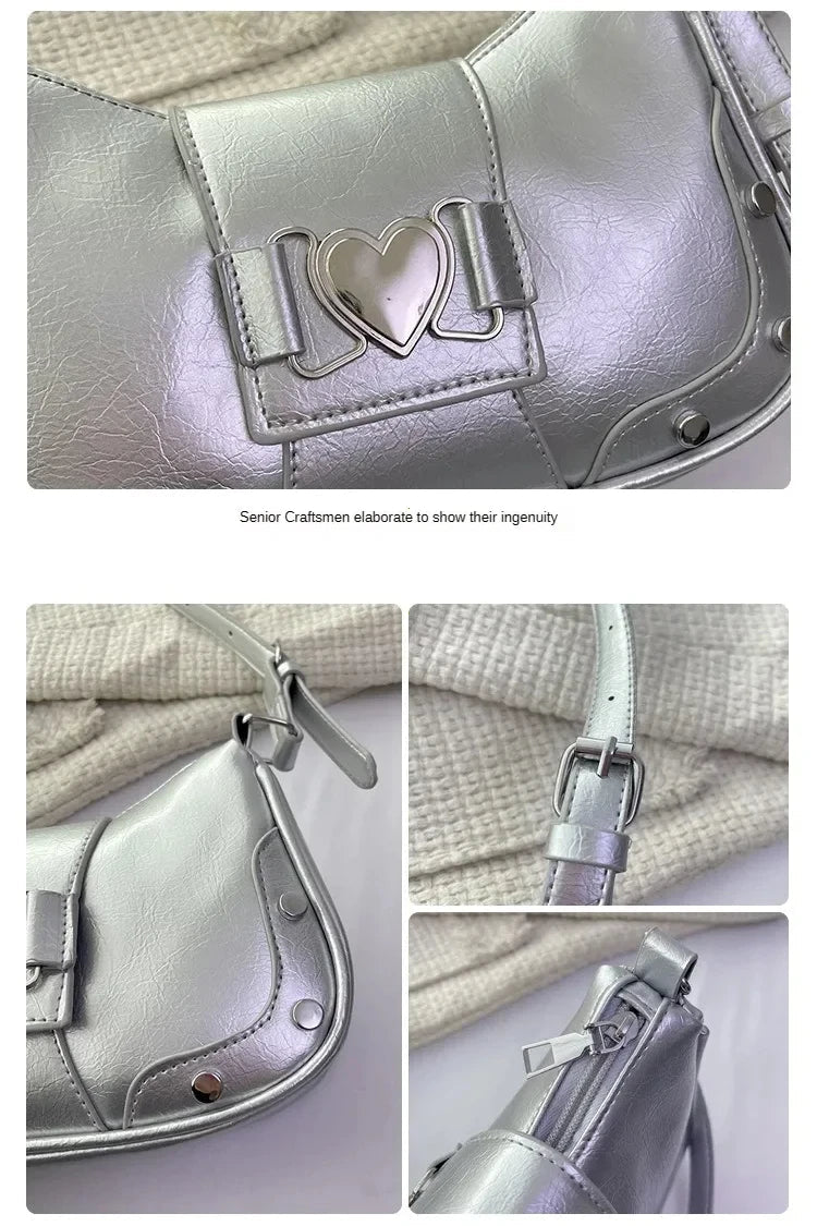 Trendy Bow Shoulder Bag Handbag Casual Underarm Bag Daily Commuting Bags PU Leather Lady Banquet Bag Business Women's Bags - Tara's Tiny Treasures