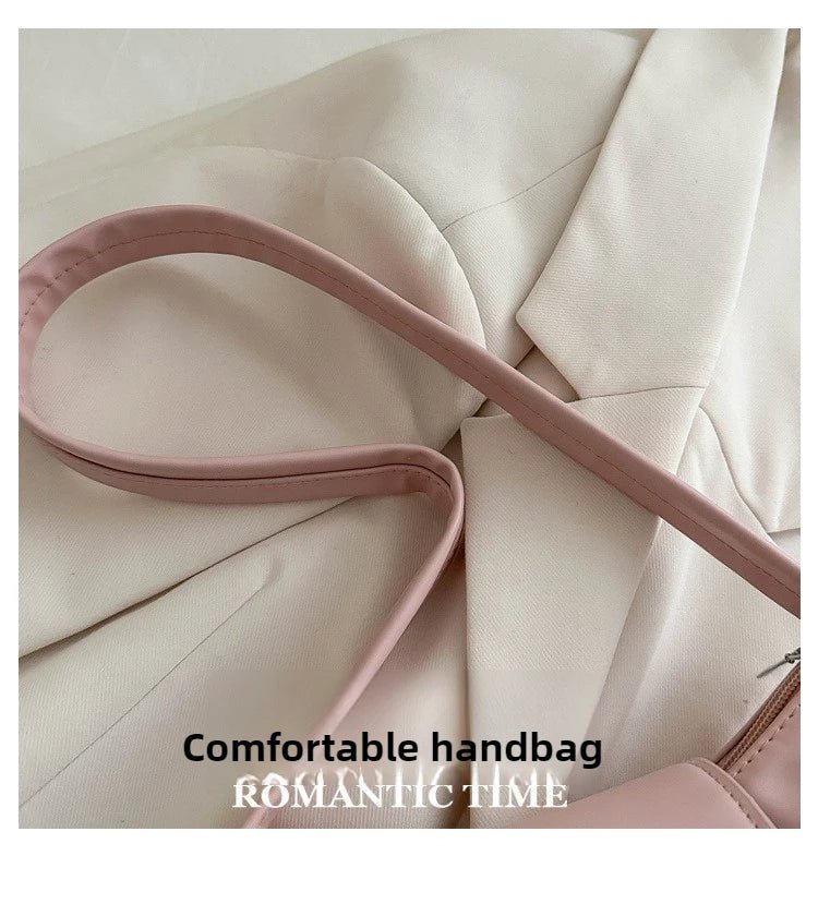 Trendy Bow Shoulder Bag Handbag Casual Underarm Bag Daily Commuting Bags PU Leather Lady Banquet Bag Business Women's Bags - Tara's Tiny Treasures