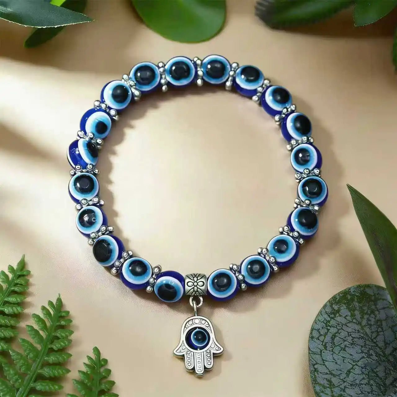 Turkish Evil Eye Bracelet for Men Women Blue Beaded Handmade Charm Jewelry with Butterfly Pendant charm bracelet jewelry - Tara's Tiny Treasures