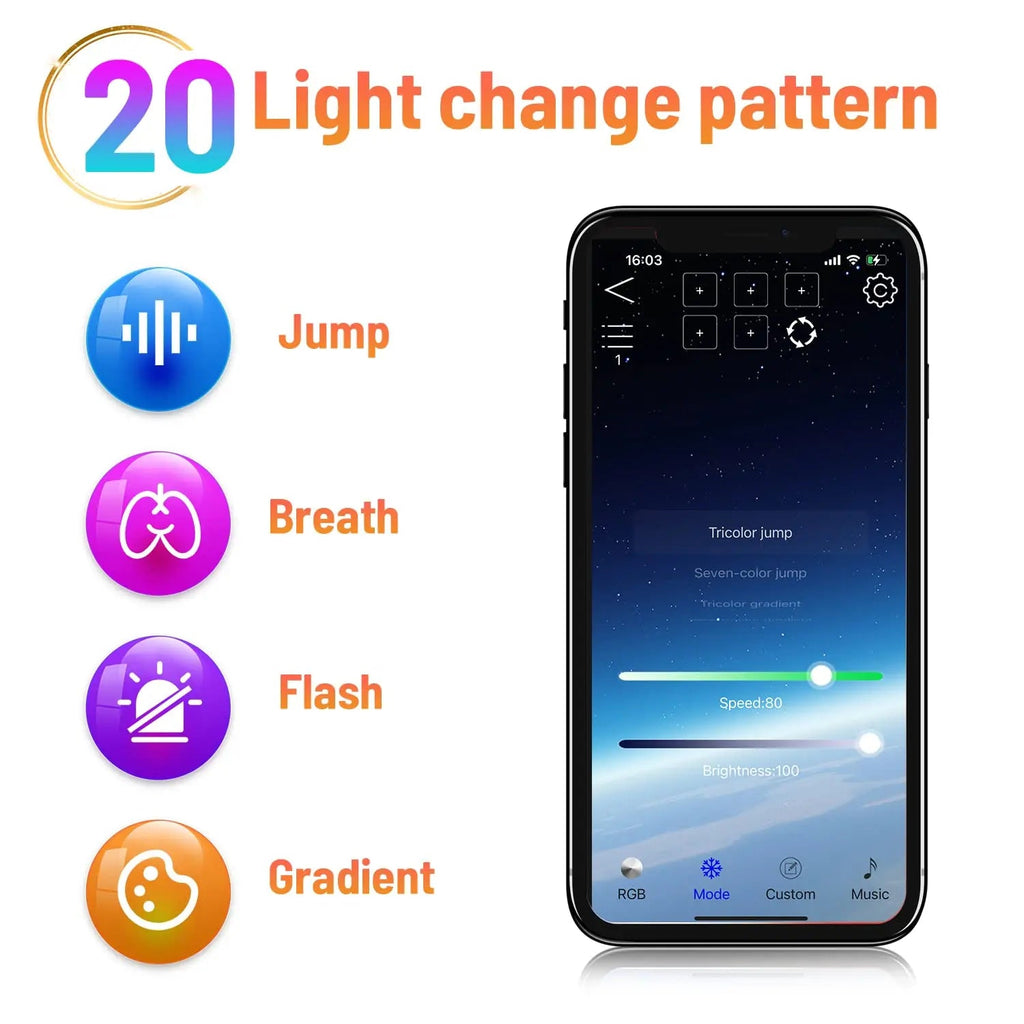 Tuya Smart Sunset Lamp USB Projector LED Night light with Remote Bluetooth App Control Atmosphere Mood Light for Photography - Tara's Tiny Treasures