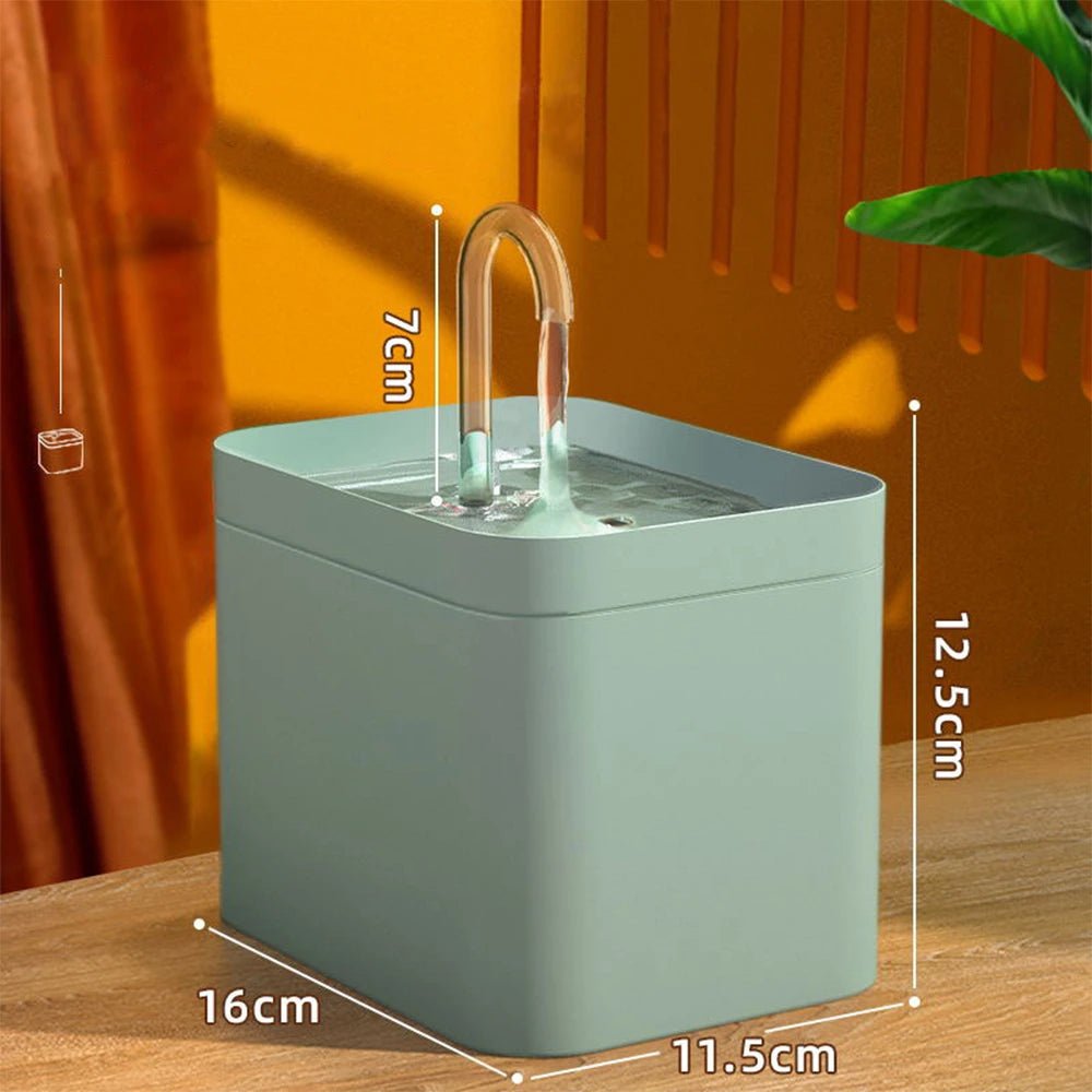 Ultra-Quiet Pet Water Fountain Auto Filter Electric Cat Dog Water Dispenser&Burnout Prevention Pump 1.5L Recirculate Filtrin - Tara's Tiny Treasures