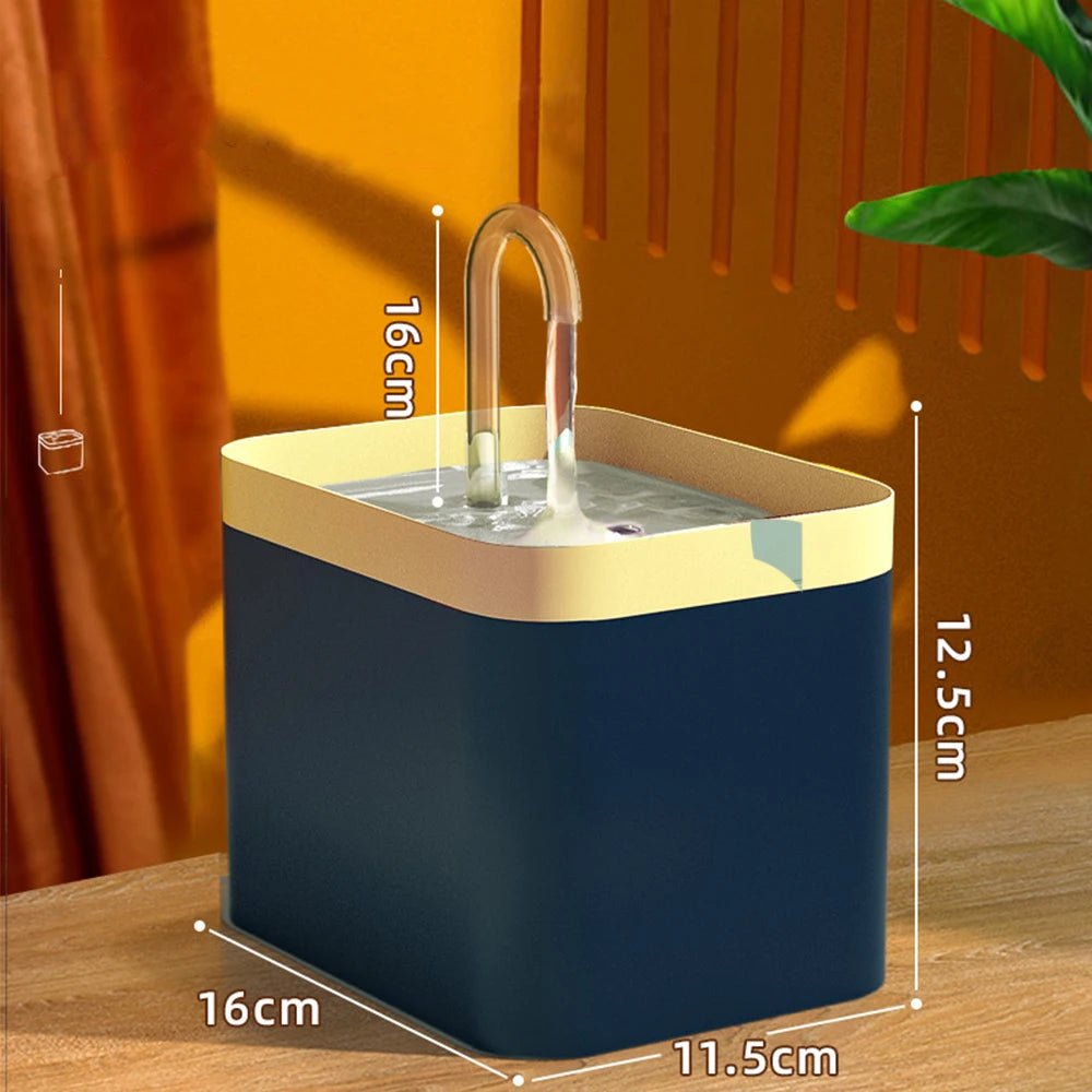 Ultra-Quiet Pet Water Fountain Auto Filter Electric Cat Dog Water Dispenser&Burnout Prevention Pump 1.5L Recirculate Filtrin - Tara's Tiny Treasures