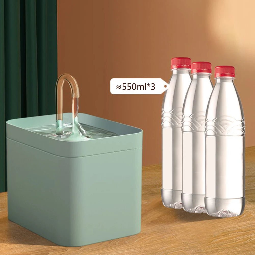 Ultra-Quiet Pet Water Fountain Auto Filter Electric Cat Dog Water Dispenser&Burnout Prevention Pump 1.5L Recirculate Filtrin - Tara's Tiny Treasures