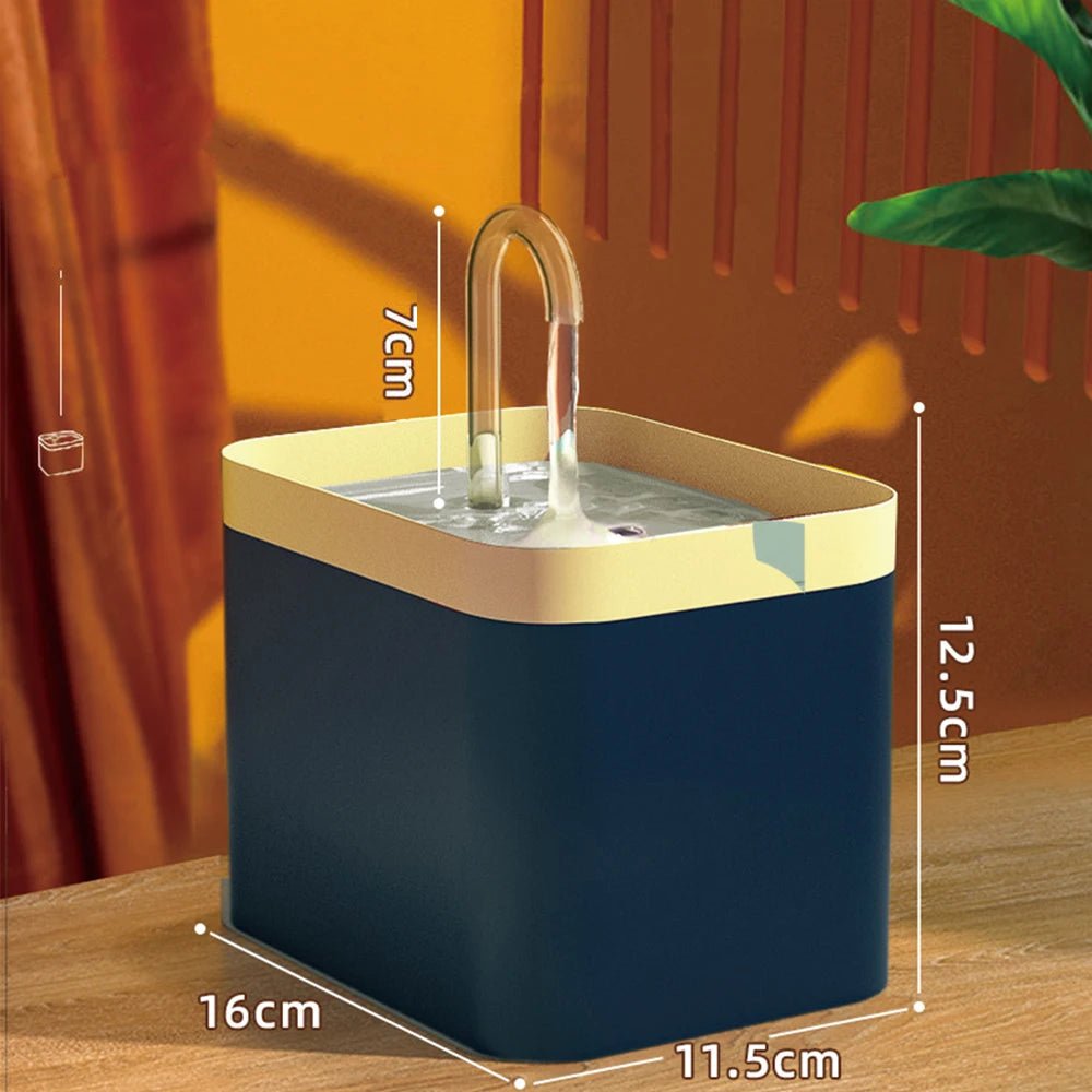 Ultra-Quiet Pet Water Fountain Auto Filter Electric Cat Dog Water Dispenser&Burnout Prevention Pump 1.5L Recirculate Filtrin - Tara's Tiny Treasures