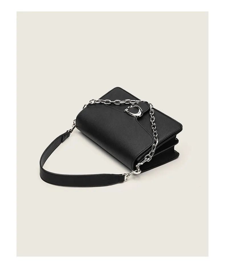 Urban Minimalist Large Capacity Women's Crossbody Bag Underarm Single Shoulder Satchel Gift for Girls Fashionable Chain Design - Tara's Tiny Treasures
