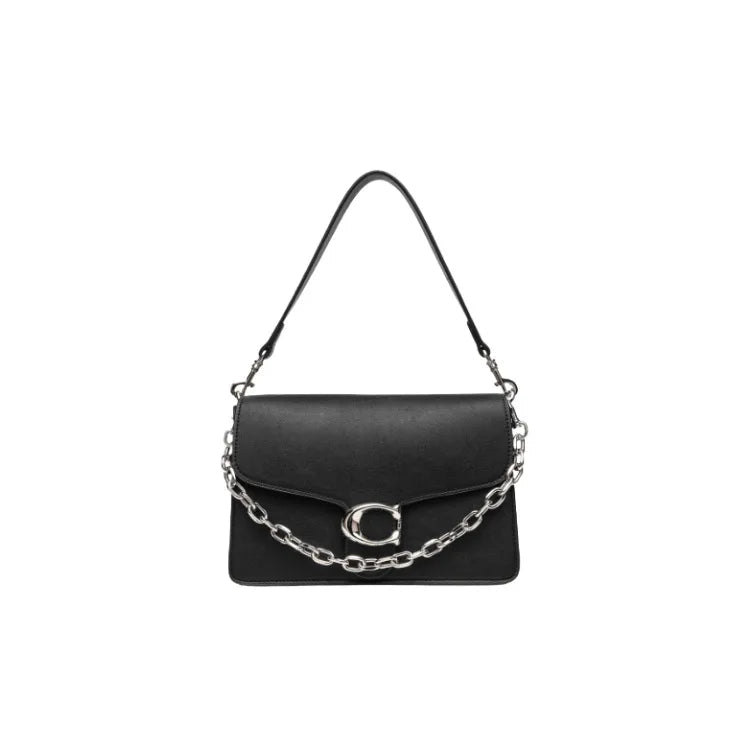 Urban Minimalist Large Capacity Women's Crossbody Bag Underarm Single Shoulder Satchel Gift for Girls Fashionable Chain Design - Tara's Tiny Treasures