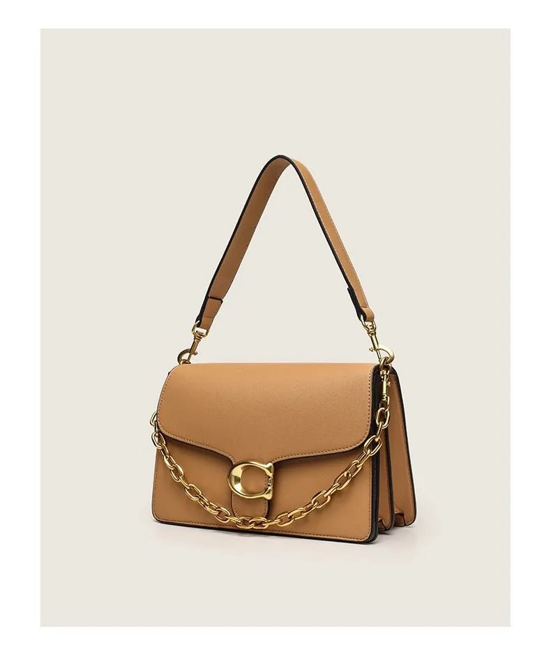 Urban Minimalist Large Capacity Women's Crossbody Bag Underarm Single Shoulder Satchel Gift for Girls Fashionable Chain Design - Tara's Tiny Treasures