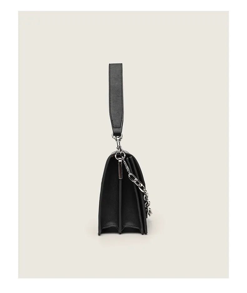 Urban Minimalist Large Capacity Women's Crossbody Bag Underarm Single Shoulder Satchel Gift for Girls Fashionable Chain Design - Tara's Tiny Treasures