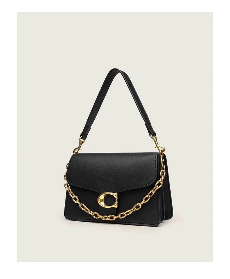 Urban Minimalist Large Capacity Women's Crossbody Bag Underarm Single Shoulder Satchel Gift for Girls Fashionable Chain Design - Tara's Tiny Treasures