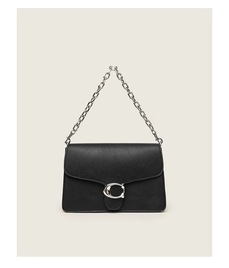 Urban Minimalist Large Capacity Women's Crossbody Bag Underarm Single Shoulder Satchel Gift for Girls Fashionable Chain Design - Tara's Tiny Treasures