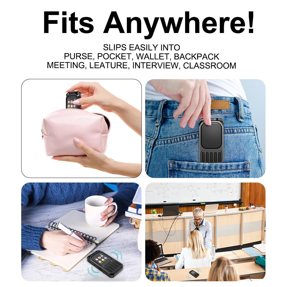 Vandlion V78 AI Voice Recorder Speech-to-Text Connect App Record Voice Activation Touchable Screen 1200mAh Long Time Recording - Tara's Tiny Treasures